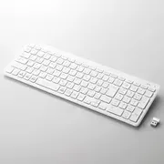 ワイヤレスコンパクトキーボード/パンタグラフ式/薄型/日本語配列/ホワイト TK-FDP099TWH
