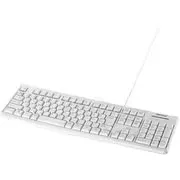 USB接続 有線スタンダードキーボード 日本語配列 ホワイト BSKBU100WH