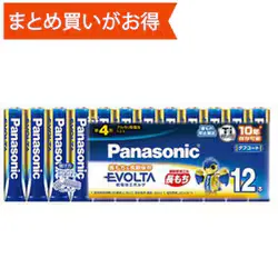 アルカリ乾電池 EVOLTA(エボルタ) 単4形 12本入 LR03EJ/12SW