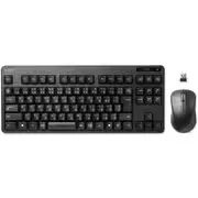 無線コンパクトキーボード&マウス USBレシーバー/マウス付属 メンブレン式 日本語配列 92キー ブラック TK-FDM105MBK
