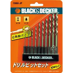 B/D 6角軸タイプドリルビット10本セット 15060