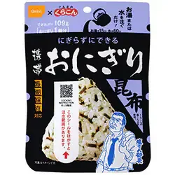 防災・非常食 尾西の携帯おにぎり 昆布 長期保存対応 42g