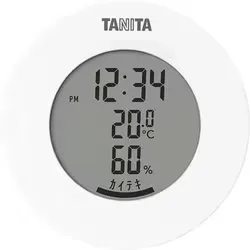 タニタ TANITA デジタル温湿度計 最高・最低温湿度表示 小型設計 ホワイト TT-585-WH