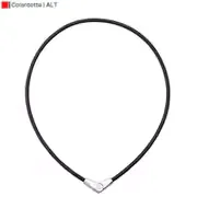 ネックレス ALT(オルト) 磁気アクセサリ ブラック×シルバー Lサイズ(51cm) 管理医療機器 ABARA37L