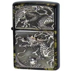 ZIPPO ジッポ RIZE METAL 銀龍 亀甲 金 ライター