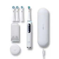 ブラウン BRAUN 電動歯ブラシ Oral-B(オーラルB) iO9 搭載モード:7 充電式 丸型回転ブラシ 遠心マイクロモーション 充電機能付きトラベルケース/アルティメイトクリーン2本/ジェントルケア2本付 海外対応 ホワイトアラバスター ヨドバシカメラ限定モデル IOM94K11ADWT