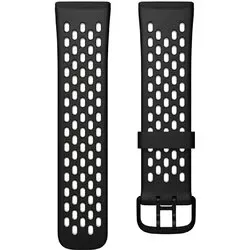 フィットビット Fitbit Fitbit Versa 3/Fitbit Sense 交換用 スポーツバンド Sサイズ Black/Lunar White FB174SBBKWTS