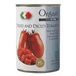 Sokensha Organic Diced Tomato Can 400g (Cut Tomato)