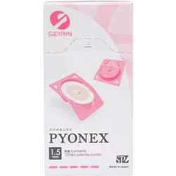 セイリン 円皮鍼 パイオネックス ピンク 1.5×0.20mm 100枚入り 管理医療機器 1.5X0.20MM(100イリ)
