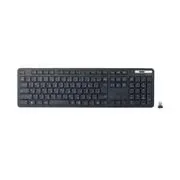無線キーボード 薄型 メンブレン式 抗菌 日本語配列 フルサイズ ブラック TK-FDM110TKBK