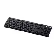 Bluetoothフルキーボード/薄型/メンブレン式/抗菌/マルチペアリング対応/ブラック TK-FBM120KBK