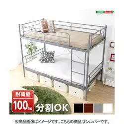 ホームテイスト HOME taste パイプ二段ベッド 【Larch ラーチ】 HT80-17-SL