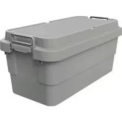 トラスコ中山 TRUSCO TRUSCO トランクカーゴ フラット天板仕様 70L グレー GYCF-70