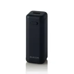 乾電池式 モバイルバッテリー USB-Aポート×1 ブラック DE-KD01BK