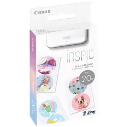 キヤノン Canon iNSPiC専用フォトペーパー 丸形シール 20枚 ZP-2030-2C-20