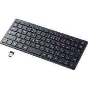 ワイヤレスキーボード 無線 ワイヤレス キーボード パソコン PC スリム 薄型 超薄型 小型 コンパクト パンタグラフ 抗菌 テンキーなし 日本語配列 SKB-WL36BK