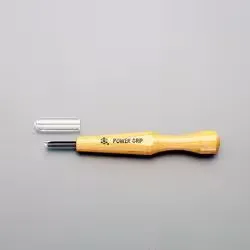 エスコ ESCO 1.0mm 彫刻刀(丸型/パワーグリップ) EA588NA-1