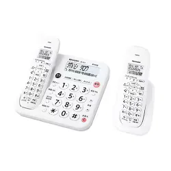 シャープ SHARP デジタルコードレス電話機 子機1台タイプ ホワイト JD-G57CL