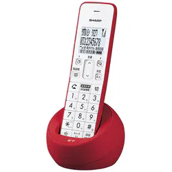 シャープ SHARP デジタルコードレス電話機 子機1台タイプ レッド JD-S09CL-R