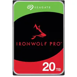 SEAGATE シーゲート IronWolf Pro 3.5” ベイ無制限 20TB 内蔵HDD(CMR)データ復旧3年付 5年保証 7200rpm PC NAS用 RVセンサー搭載 ST20000NT001