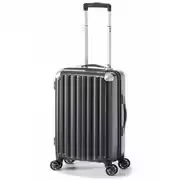 スーツケース 旅行日数目安:3~4泊 31L TSAロック搭載 機内持ち込み可 ALI-6008-18 カーボンブラック