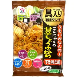 ハイスキー食品工業 うまいのなんの!こんにゃくの甘辛しょうゆ炒め すき焼き風 150.3g