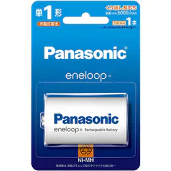 eneloop(エネループ) スタンダードモデル ニッケル水素電池 単1形 1本 BK-1MCD/1