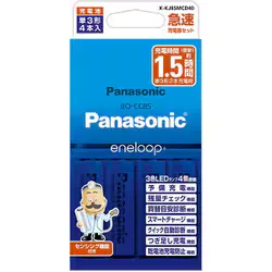 eneloop(エネループ) 急速充電器セット 単3形 4本付 K-KJ85MCD40
