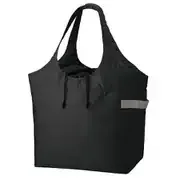 MOTTERU クルリト クーラービッグマルシェバッグ 約縦35cm×横60cm+マチ24cm、持ち手/約縦4cm×横40cm 約30L チャコールブラック MO-1121-009