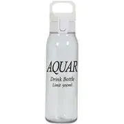 アクアール 水筒 ボトル ウォーターボトル 500ml 0.5L 直飲み ワンタッチ 軽量 プラスチック製 日本製 ホワイト HB-6711