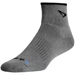 ドライマックス DRYMAX トレイル・ランニング(1/4Crew) ユニセックス ランニングウェア ソックス Dark Gray/Black Mサイズ(24.5-26.5cm) 22175