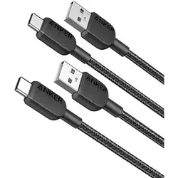 アンカー Anker Anker 310 高耐久ナイロン USB-A & USB-Cケーブル 0.9m 2本セット B81G5011