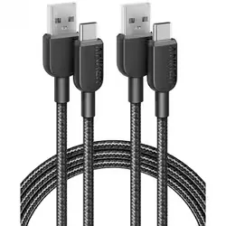 アンカー Anker Anker 310 高耐久ナイロン USB-A & USB-Cケーブル 1.8m 2本セット B81G6011