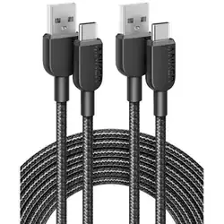 アンカー Anker Anker 310 高耐久ナイロン USB-A & USB-Cケーブル 3.0m 2本セット B81G7011