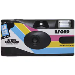 イルフォード ILFORD ILFOCOLOR RAPID HalfFrame イルフォカラー ラピッド ハーフフレーム ISO 400 54枚撮 レンズ付きフィルム 432982