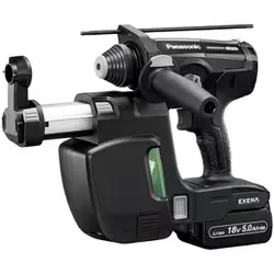 パナソニック Panasonic 18V5Ahハンマードリル集じんセット(黒) EZ1HD1J18V-B