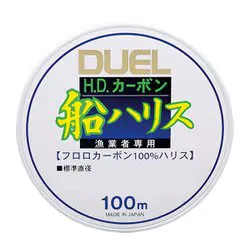 デュエル DUEL H.D.カーボン船ハリス 100m 4号 クリアー