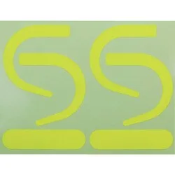 トラスコ中山 TRUSCO フック用蛍光ステッカー 蛍光黄(2組セット) SAS2-Y
