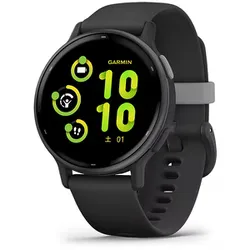 vivoactive 5 (ヴィヴォアクティブ 5) Black / Slate(ブラック / スレート) 42.2mm シリコンバンド GPSスマートウォッチ Suica対応 010-02862-40
