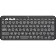 ワイヤレスキーボード PEBBLE KEYS 2 K380S Bluetooth パンタグラフ 日本語配列 Easy-Switch搭載 グラファイト K380sGR