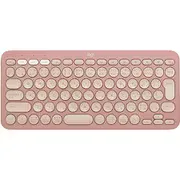 ワイヤレスキーボード PEBBLE KEYS 2 K380S Bluetooth パンタグラフ 日本語配列 Easy-Switch搭載 ローズ K380sRO