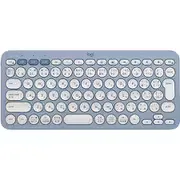 ワイヤレスキーボード PEBBLE KEYS 2 K380S Bluetooth パンタグラフ 日本語配列 Easy-Switch搭載 ブルー K380sBL
