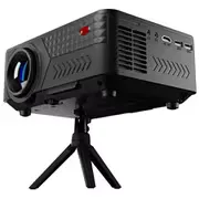 ホームプロジェクター コンパクトプロジェクター LED PROJECTER 3 Ver.B 1280×720 LED光源 180ANSIルーメン 最大投影サイズ:150インチ スピーカー内蔵 Wi-Fi搭載 ミニ三脚付き ブラック MS-PJHD03B-BK