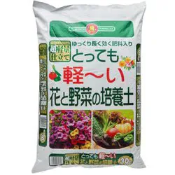 培養土 こうじや とっても軽~い 花と野菜の培養土 30L
