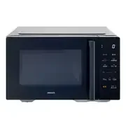 単機能レンジ 20L フラットタイプ 湿度センサー付き 冷凍食品加熱モード搭載 ブラック YRA-F200E-B