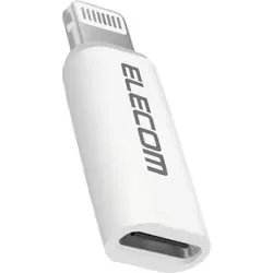 エレコム ELECOM USB-C - Lightning 変換アダプタ <タイプC ポート to ライトニング プラグ> PD対応 60W 急速充電 コンパクト MFi認証品 ホワイト MPA-CFLMWH