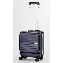 レジェンドウォーカー Legend Walker 【MALIBU】 ワンタッチ式レバーストッパー大容量拡張ファスナーキャリー/コインロッカー対応/ 100席未満機内持込サイズ/LCC機内持ち込み対応サイズ/TSAロック搭載/抗菌仕様内装 24L(拡張時32L) ネイビー 5208-38-NV