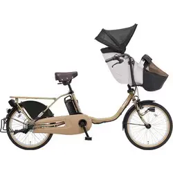 Panasonic Electric Assist Bicycle Gut Croom EX 20 inch Interior 3-speed 16Ah Matte Oat Beige BE-FFE033T