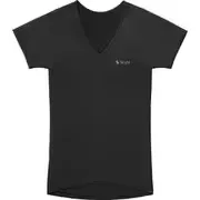 Style BX Innerwear(スタイル ビーエックス インナーウェア) Vネック 半袖 Tシャツ 猫背・巻肩補正 メンズ ブラック Mサイズ(胸囲 88~96cm) YS-BR-03B-M