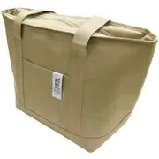 BigBee 保冷 保温 トートバッグ Mサイズ 12L サンドベージュ サイドポケット付き 保冷剤ポケット付き